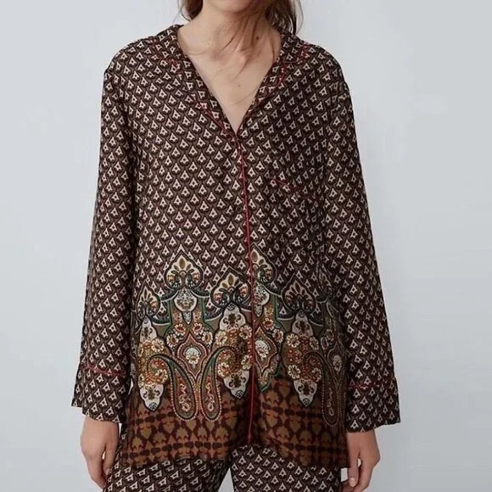 Zara Pajama Top